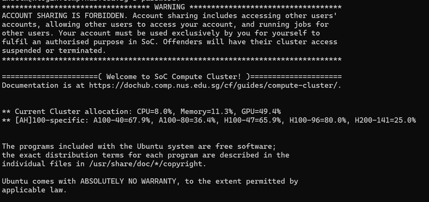 WSL screen
